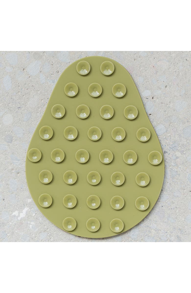 Dexypaws Enrichment Lick Mat, Grooved Dog Feeding Pad, Alternate, color, Green