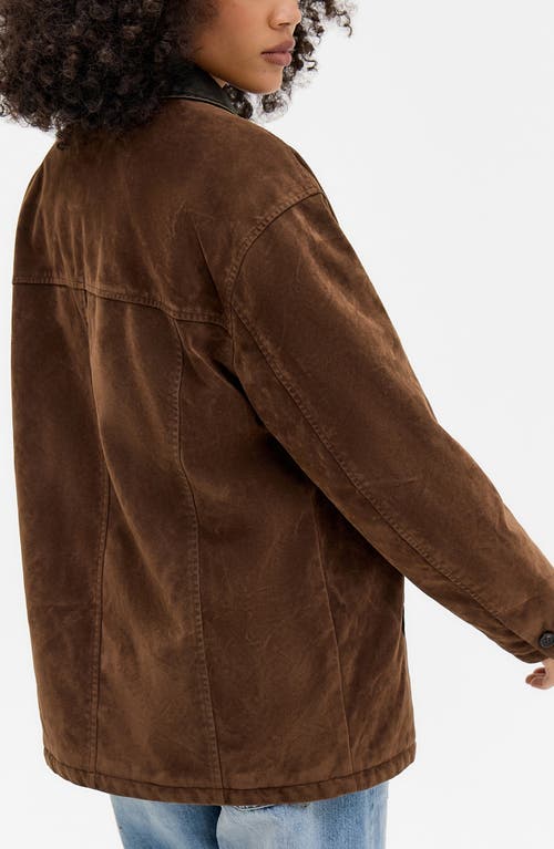 Bdg Urban Outfitters Eugine Faux Suede Jacket In Brown