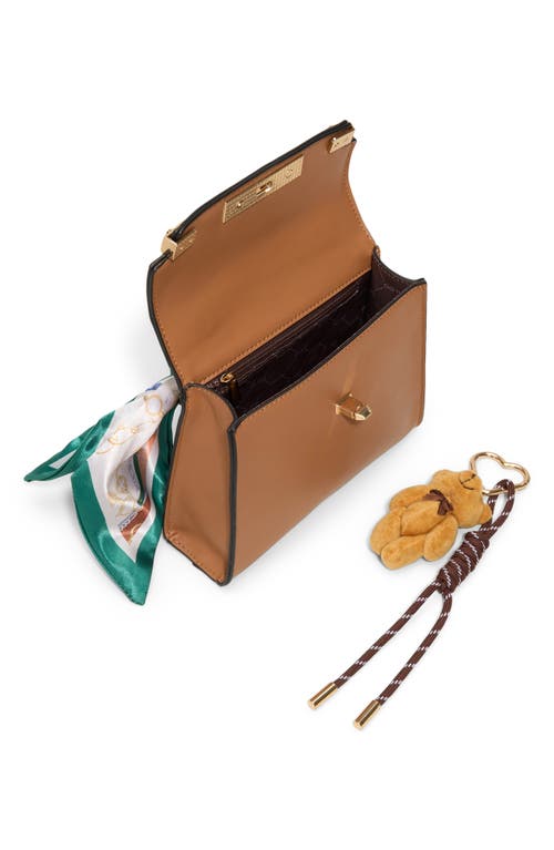 Aldo Larigodiaa Faux Leather Satchel In Brown