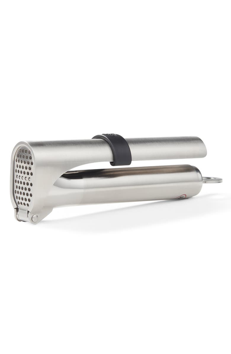 Rosle Stainless Steel Slim Mincing Garlic Press, Alternate, color, Silver