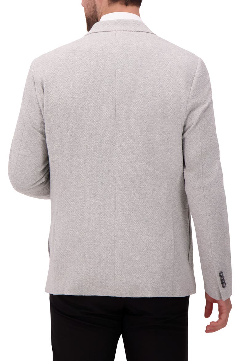 Modern Fit Textured Knit Cotton Blend Sport Coat, Alternate, color, LIGHT GREY