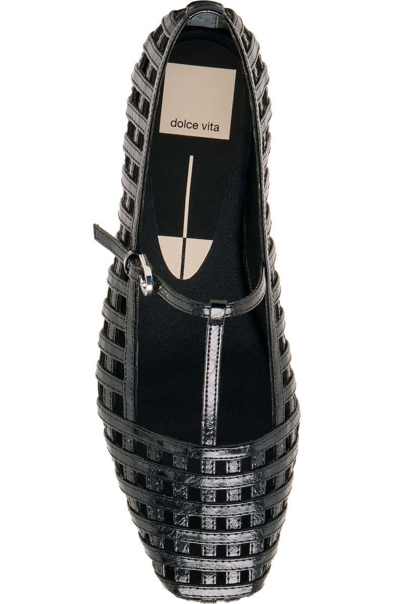 Dolce Vita Rains T-Strap Flat, Alternate, color, Black