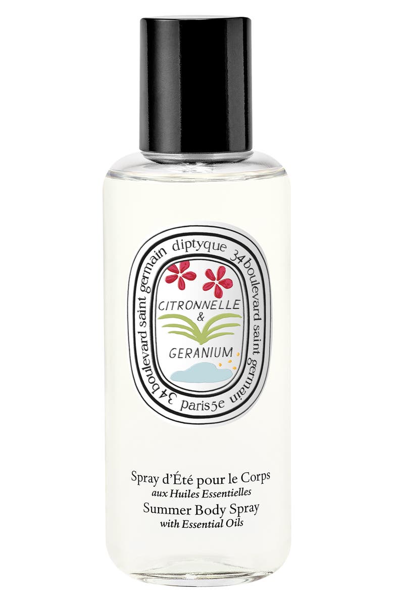 Diptyque Citronelle & Geranium Insect Repellent Body Spray, Main, color,