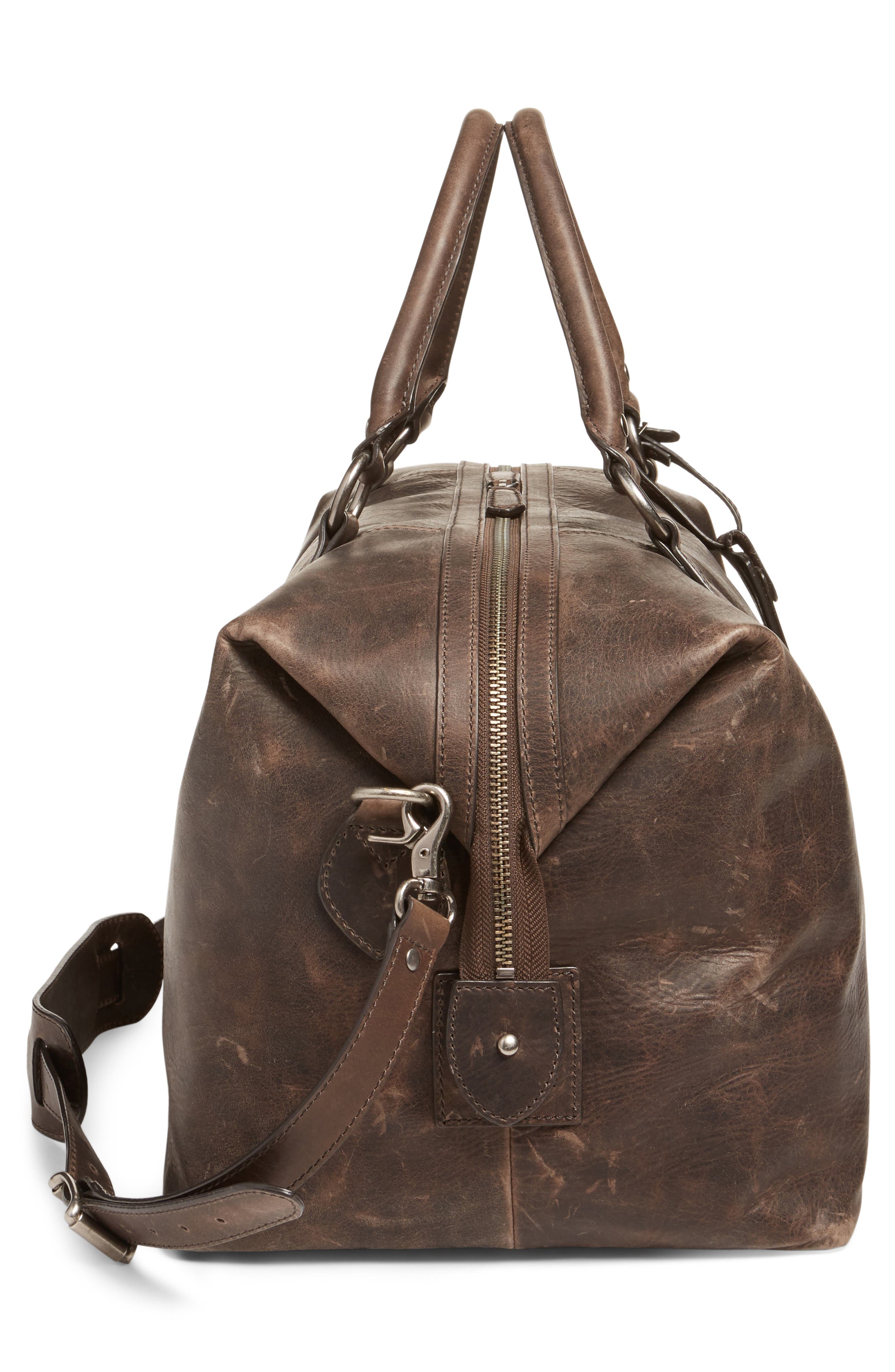 Frye 'Logan' Leather Overnight Bag, Alternate, color, 