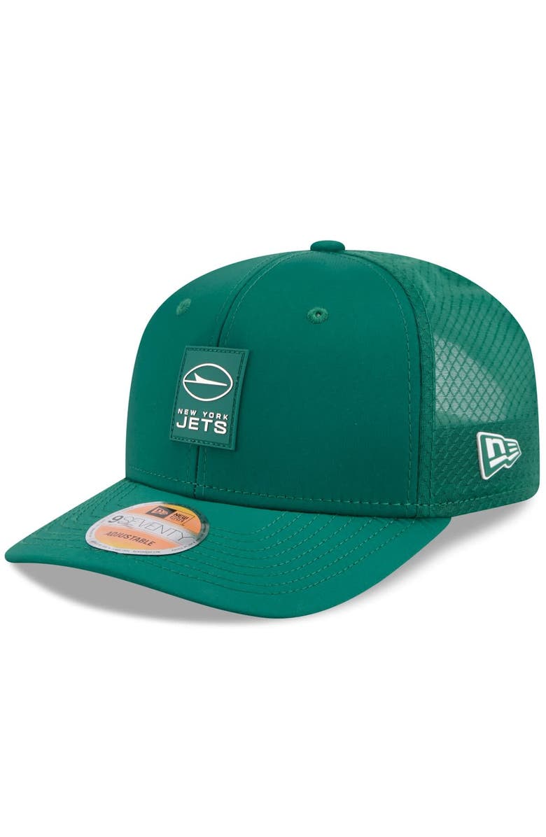 New Era Men's New Era Green New York Jets 2025 Sideline 9SEVENTY Trucker Adjustable Hat, Main, color, Green