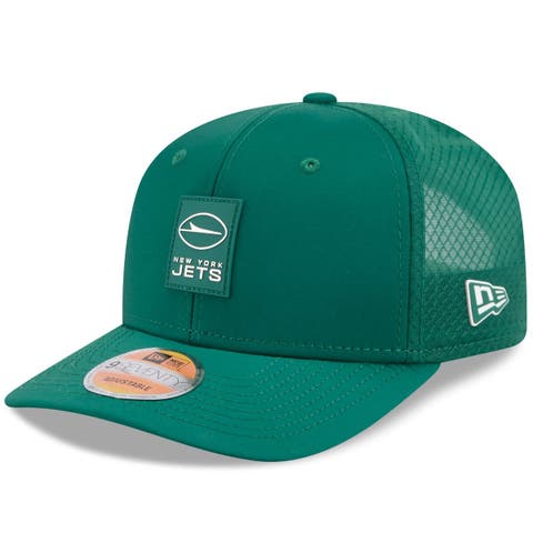 Men's New Era Green New York Jets 2025 Sideline  9SEVENTY Trucker Adjustable Hat