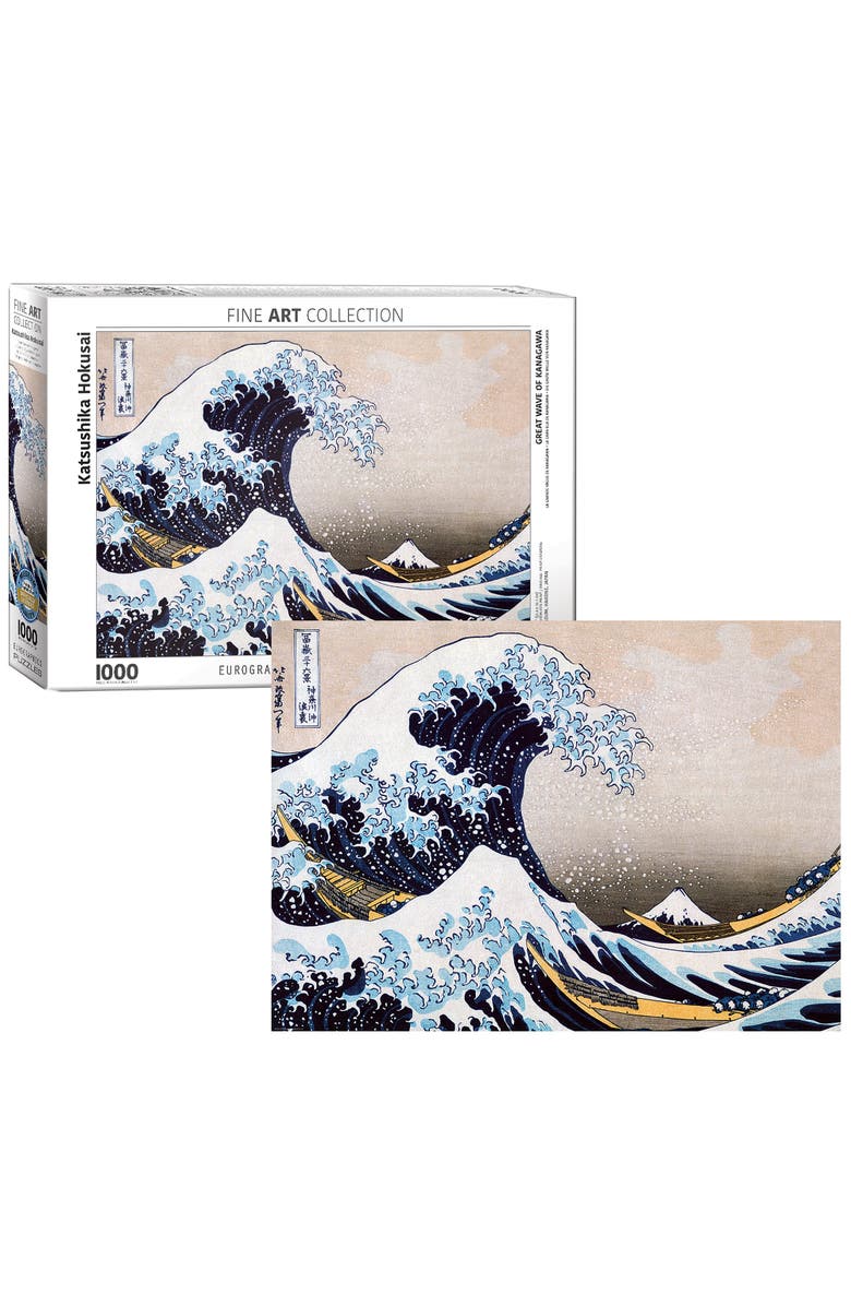 Eurographics Great Wave Off Kanagawa By Hokusai 1000 Piece Puzzle, Alternate, color, 