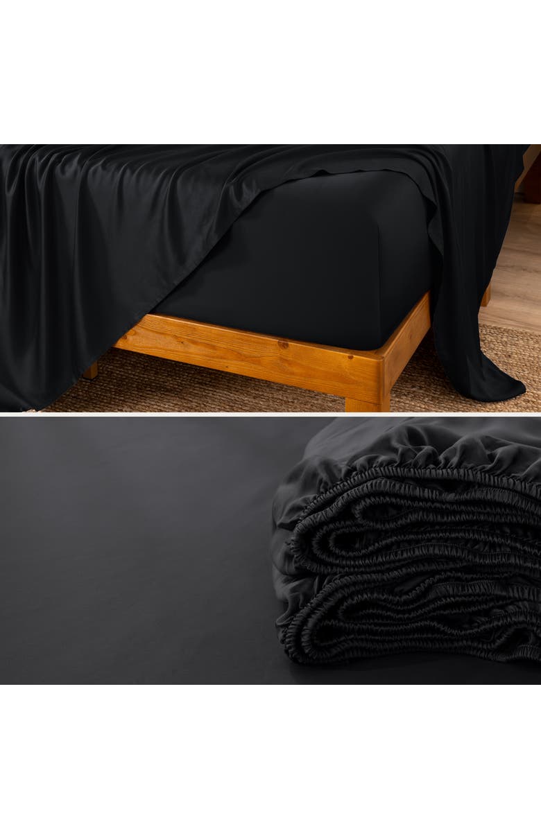 Bare Home Cooling Rayon Sheet Set - Split Head King, Alternate, color, Black