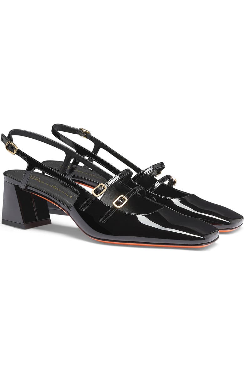 Santoni Women's mid-heel slingback, Main, color,