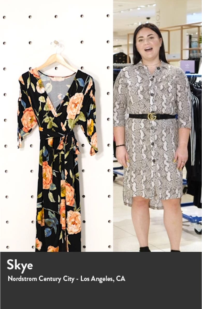 Eden Floral Faux Wrap Dress, sales video thumbnail