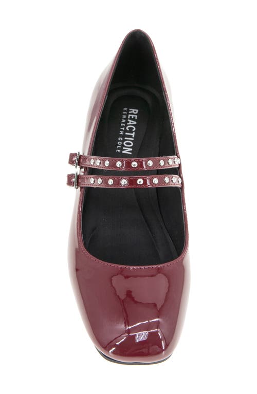 Reaction Kenneth Cole Leeann Studded Mary Jane Pump In Red
