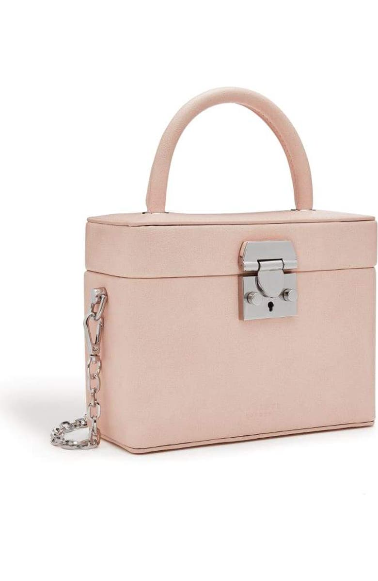 LaBante London Mae Pink Satchel Vegan Cross Body Bag, Alternate, color, Pink