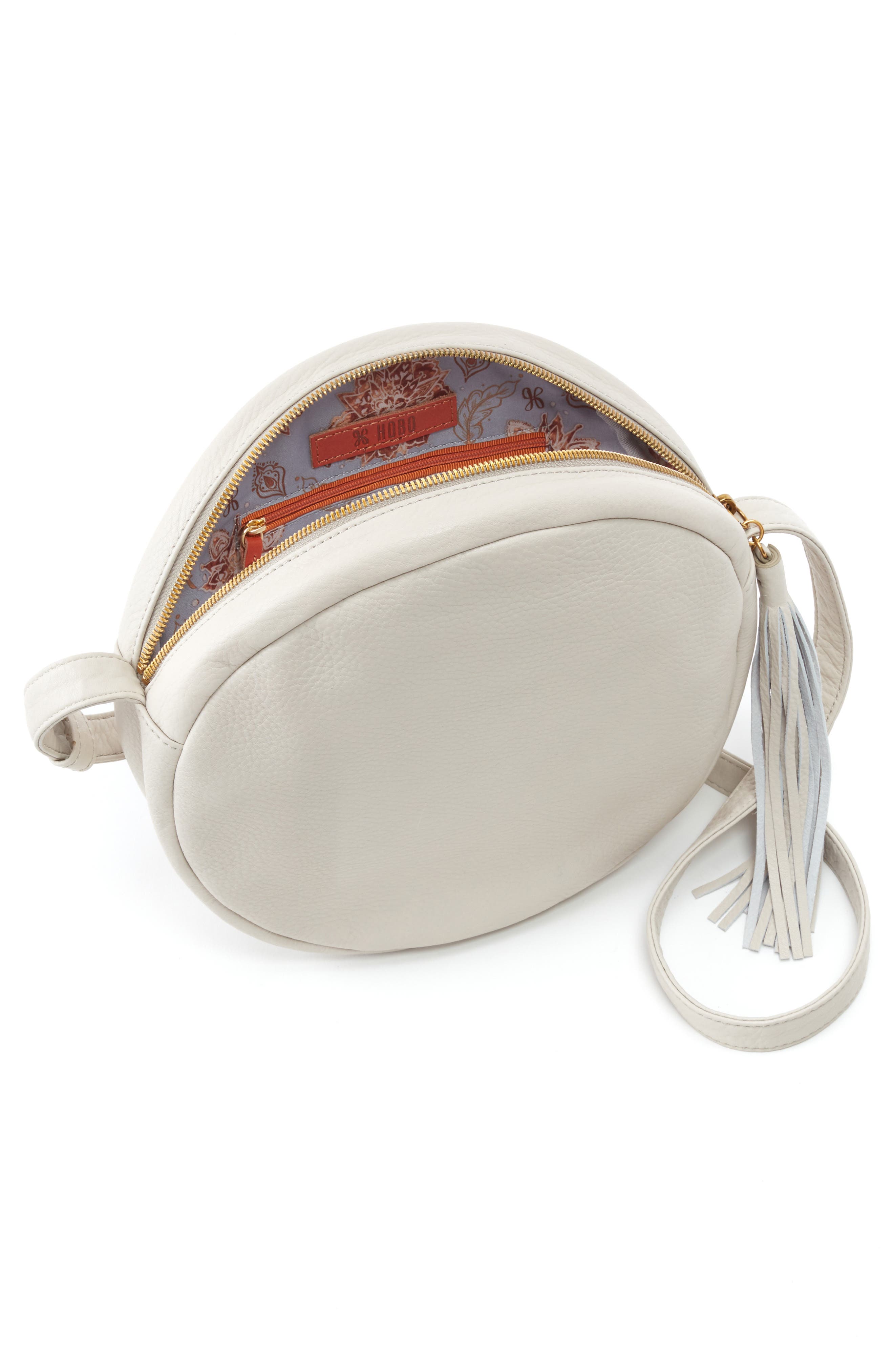 Groove Calfskin Leather Crossbody Bag, Alternate, color, DEW