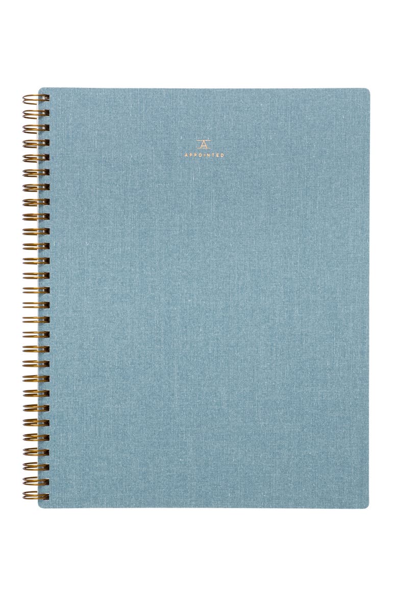 Hardcover Spiral Notebook, Main, color, CHAMBRAY BLUE