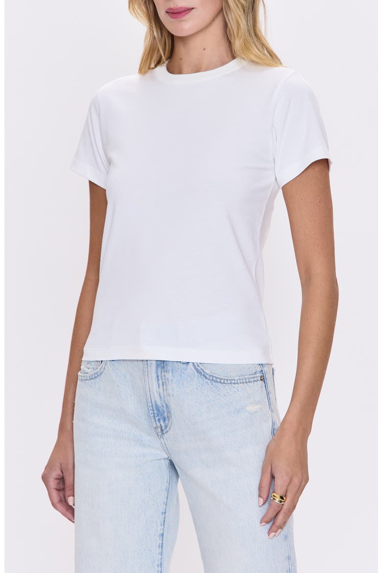 Alba Cotton T-Shirt, Alternate, color, LE BLANC