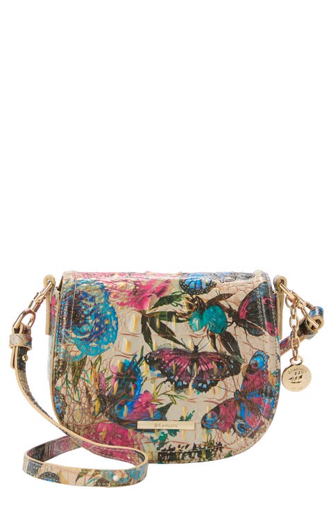 Briar Croc Embossed Leather Crossbody Bag