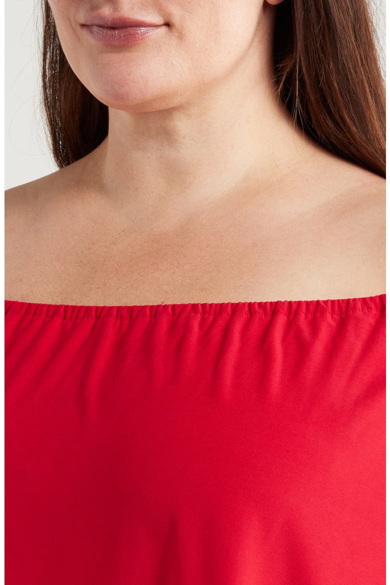 Convertible Neck Body-Con Dress, Alternate, color, RED