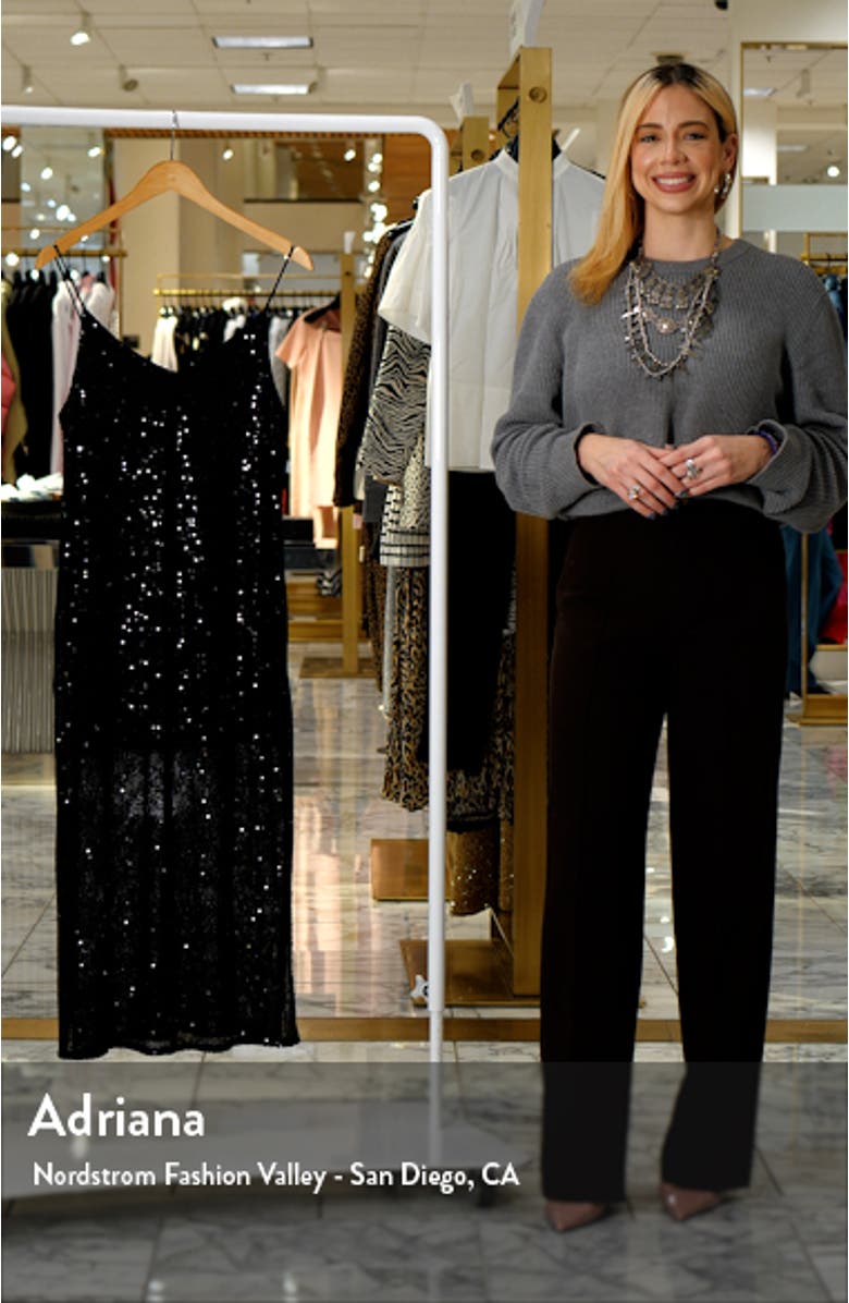 Addison V-Neck Sequin Slipdress, sales video thumbnail