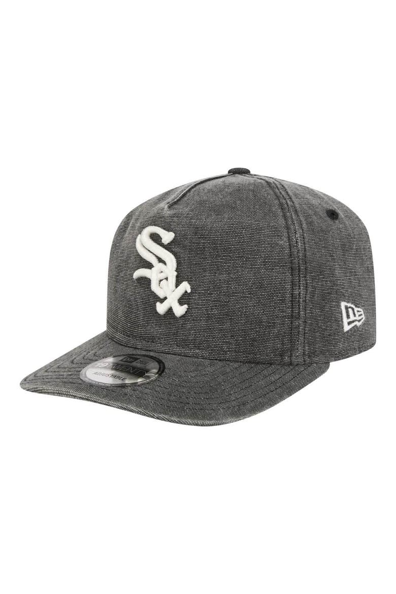 Men's New Era  Black Chicago White Sox  Denim Classic 19TWENTY Adjustable Hat, Main, color, Black