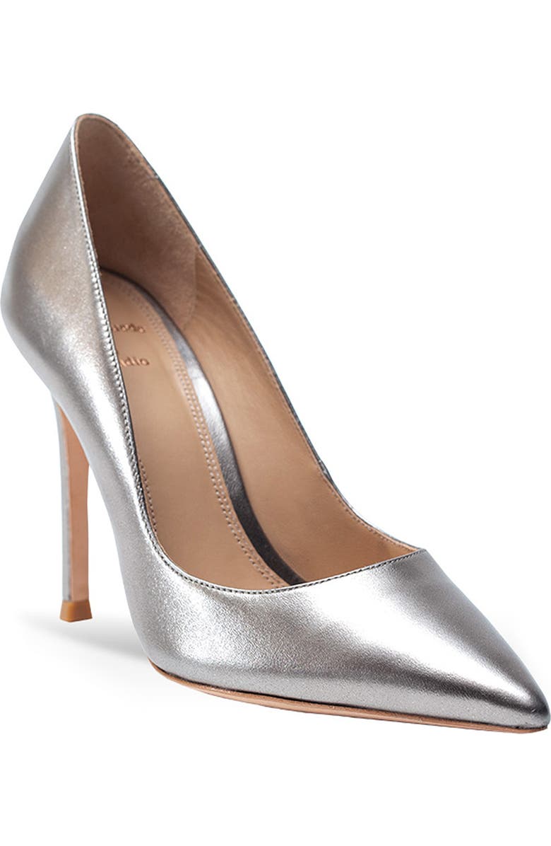 BLACK SUEDE STUDIO Aria Pointed Toe Pump, Main, color,