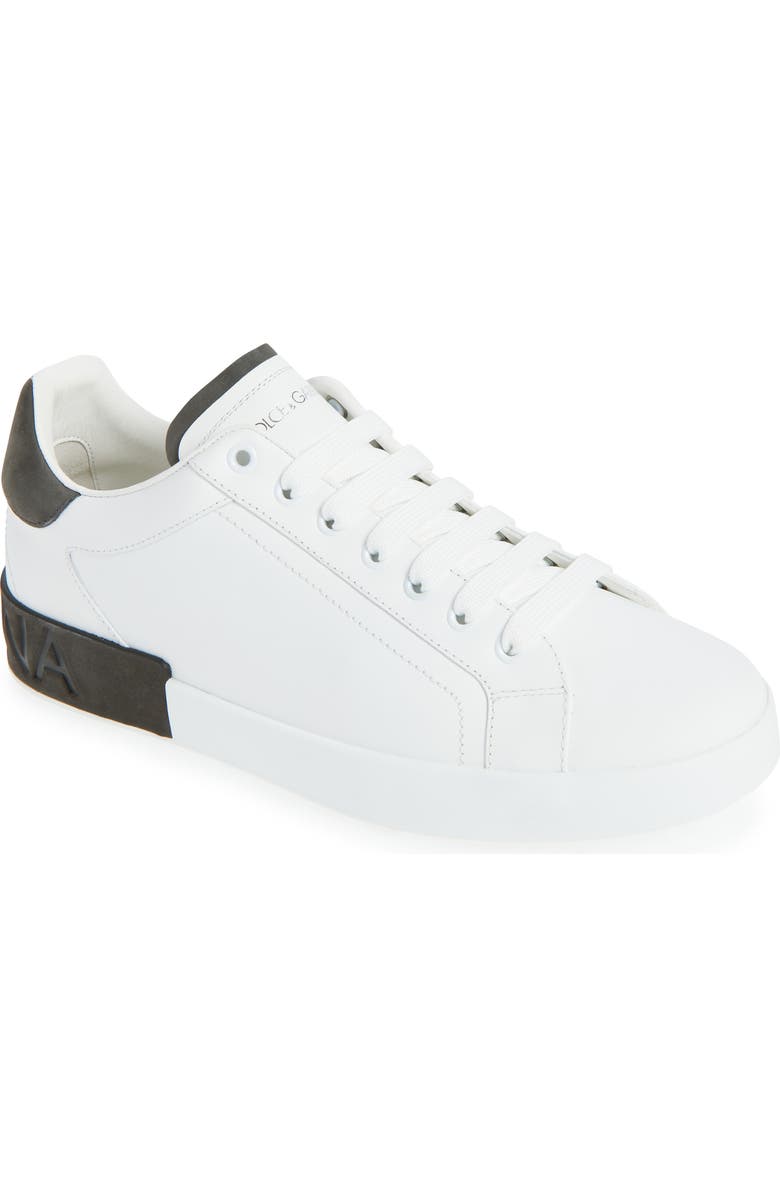 Dolce&Gabbana Nappato Sneaker, Main, color, 89697 Bianco/ Nero