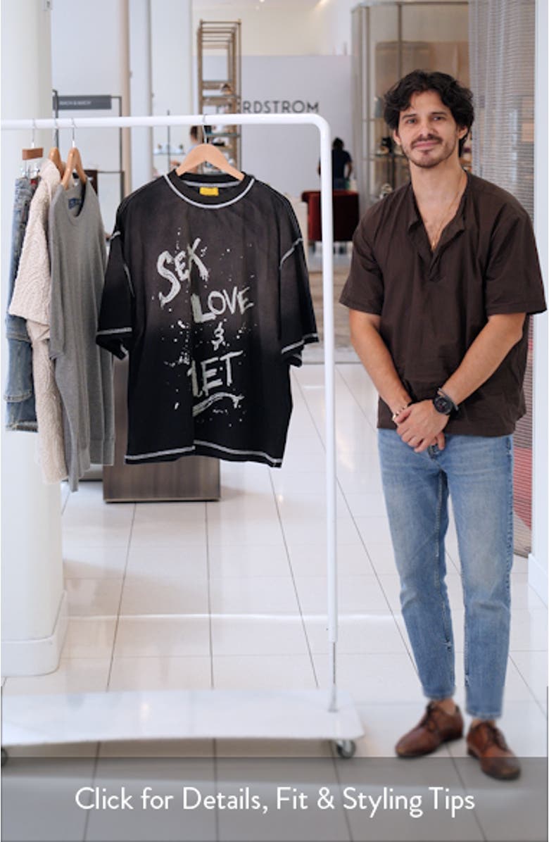 Splatter Cotton Graphic T-Shirt, sales video thumbnail