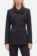 Nocturne Padded Shoulder Double Breasted Jacket