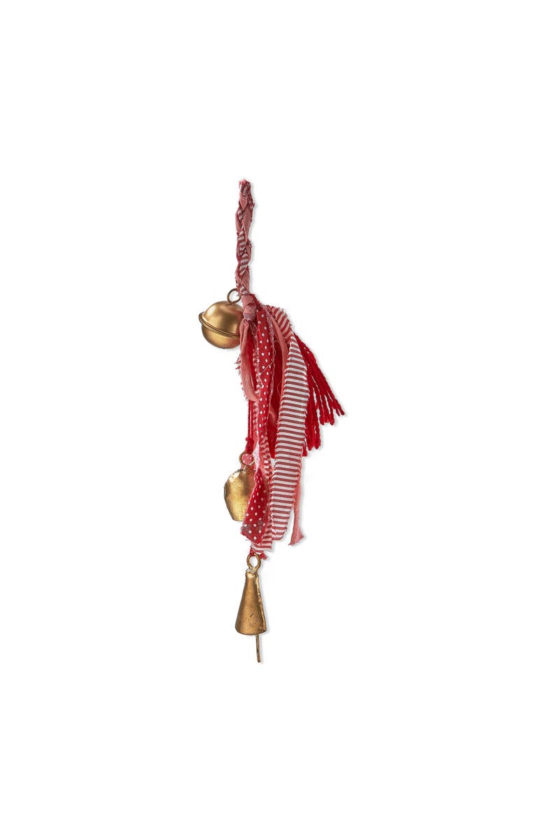 tag Red Acrylic Bell and Tassel Swag Decorative Christmas Bells, Main, color, Red
