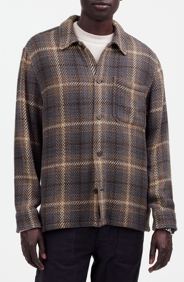 Madewell Plaid Twill Boxy Shirt Jacket, Main, color,