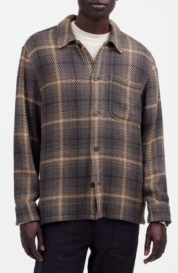 Madewell Plaid Twill Boxy Shirt Jacket In Multi
