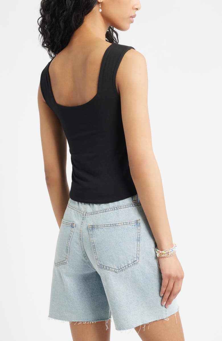 BP. Square Neck Tank, Alternate, color, Black