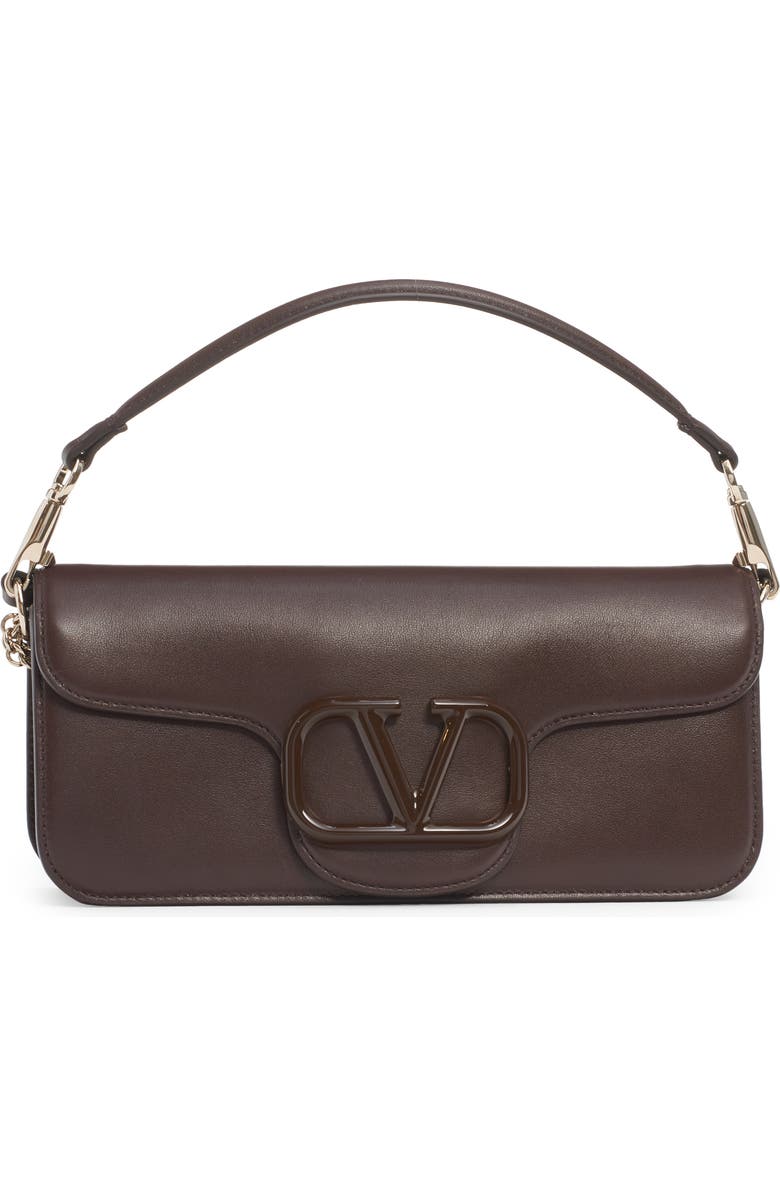 Valentino Garavani Locò Leather Shoulder Bag, Main, color,
