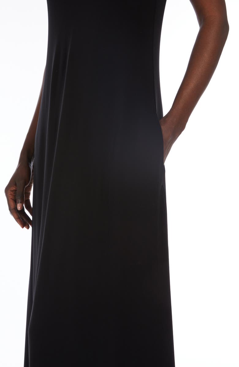 MM by Max Mara Accento Sleeveless Maxi Dress, Alternate, color, Black