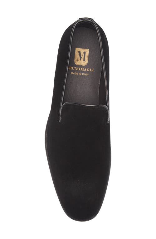Bruno Magli Ellington Velvet Loafer In Black