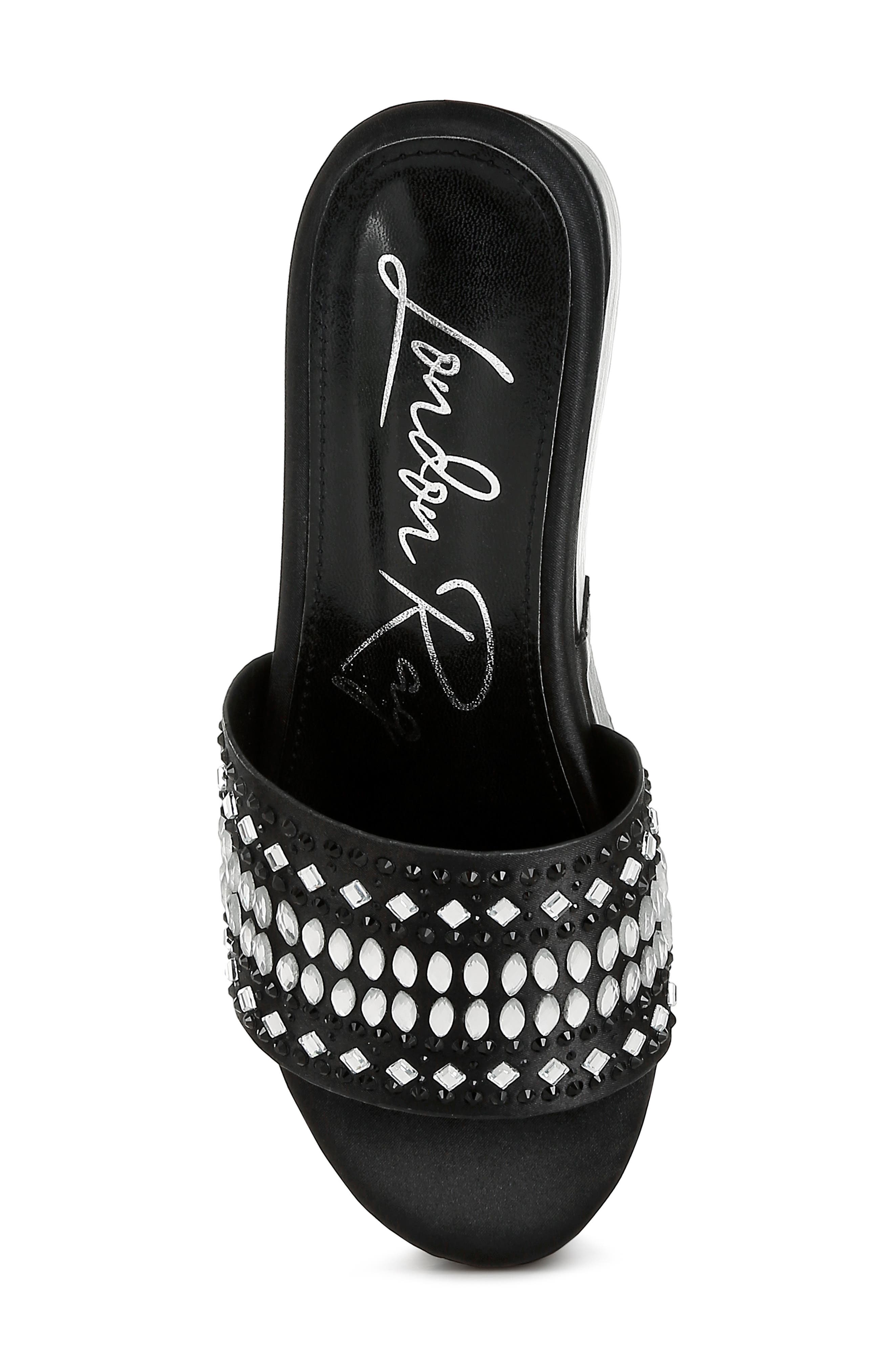 LONDON RAG Batanga Platform Wedge Sandal, Alternate, color, Black