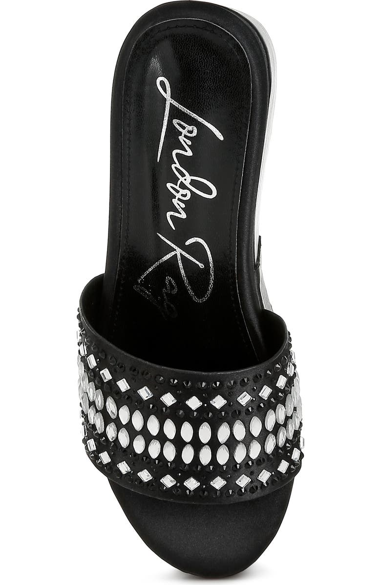 LONDON RAG Batanga Platform Wedge Sandal, Alternate, color, Black