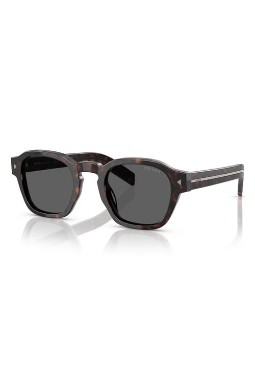Prada Eyewear Square Frame Sunglasses In Dark Grey