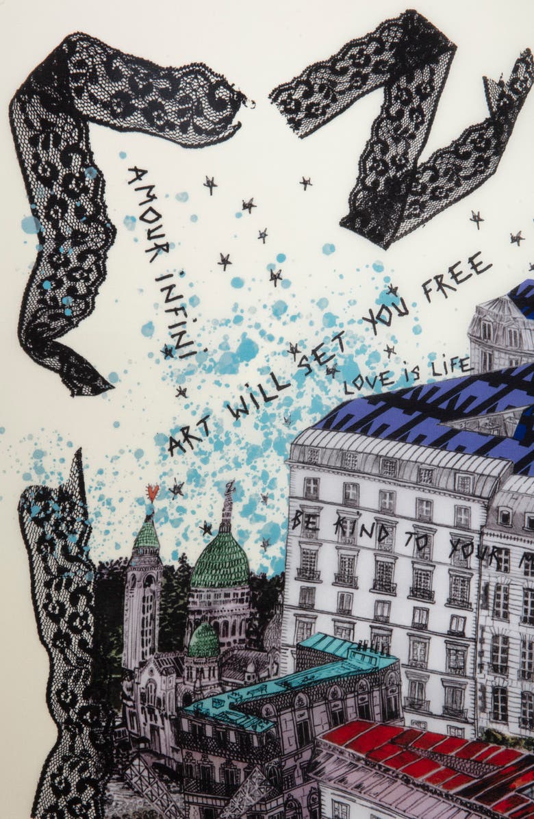 Zadig & Voltaire Blondie Zadigcity Silk Scarf, Alternate, color,