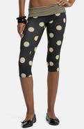 JADED LONDON Mixed Print Foldover Waist Capri Pants