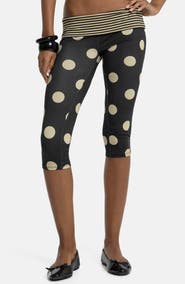 JADED LONDON Mixed Print Foldover Waist Capri Pants