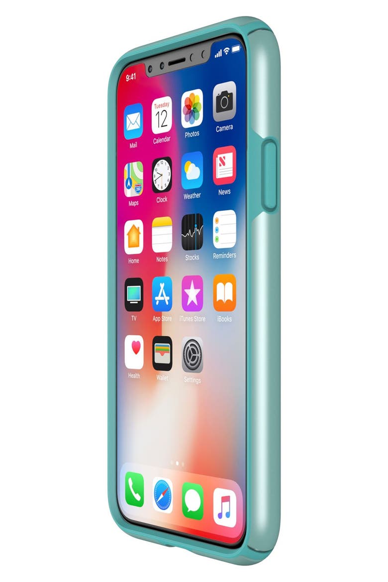 iPhone X & Xs Case, Alternate, color, PEPPERMINT GREEN / TEAL