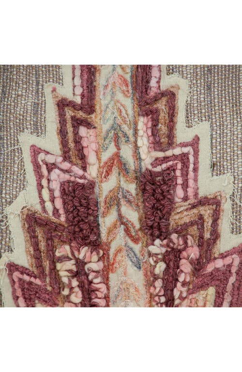 Parkland Collection Adara Embroidered Throw Pillow In Multi Red