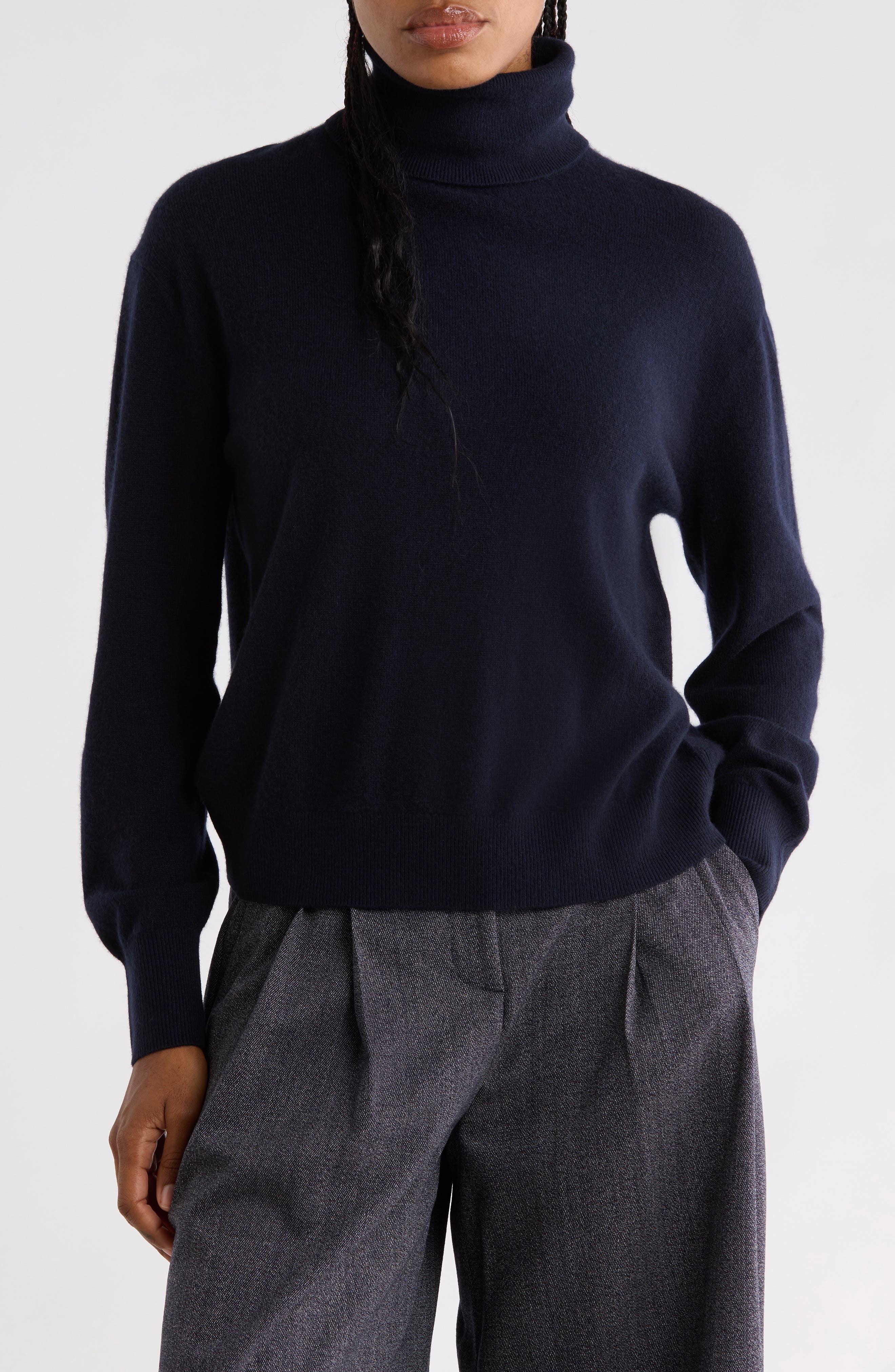 Easy Cashmere Turtleneck Sweater