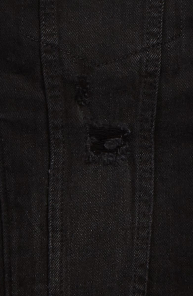 Treasure & Bond Distressed Denim Hooded Jacket, Alternate, color, 