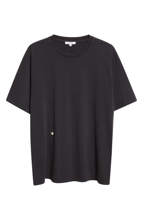 Jw Anderson Embroidered Cotton T-shirt In Black