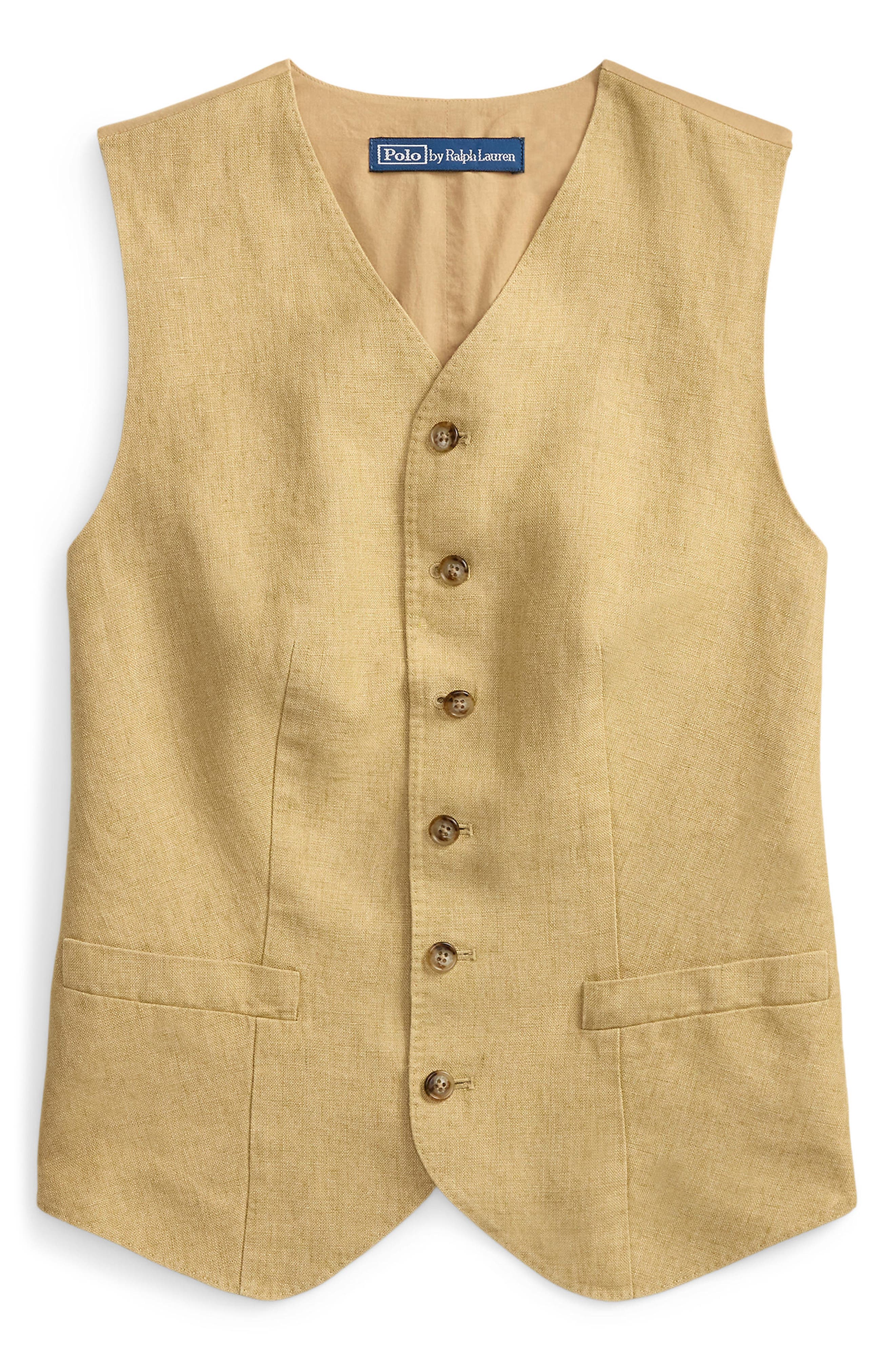 Délavé Linen & Cotton Vest (Women) | Nordstrom