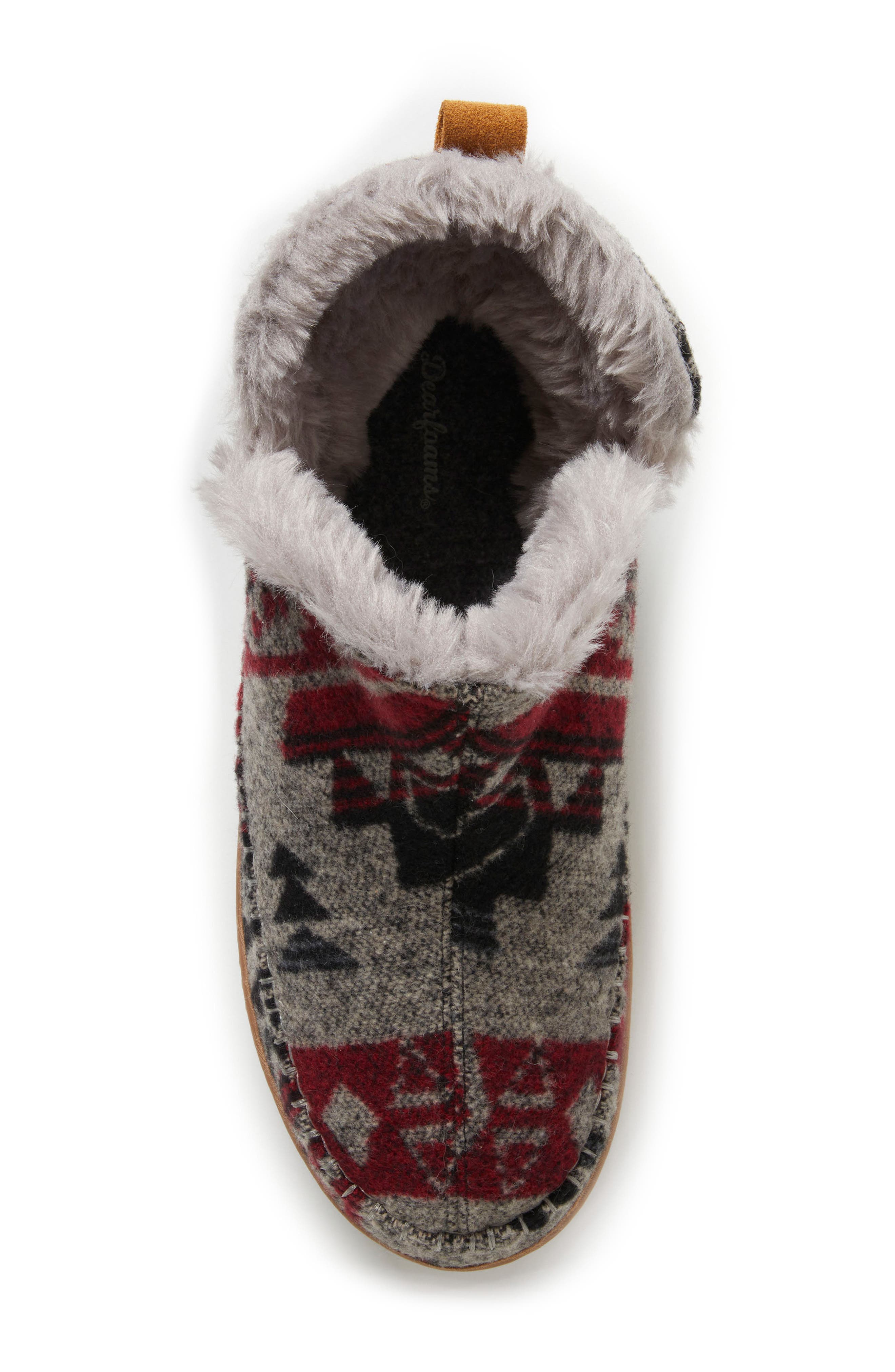 DEARFOAMS Brix Faux Fur Lined Slipper, Alternate, color, 