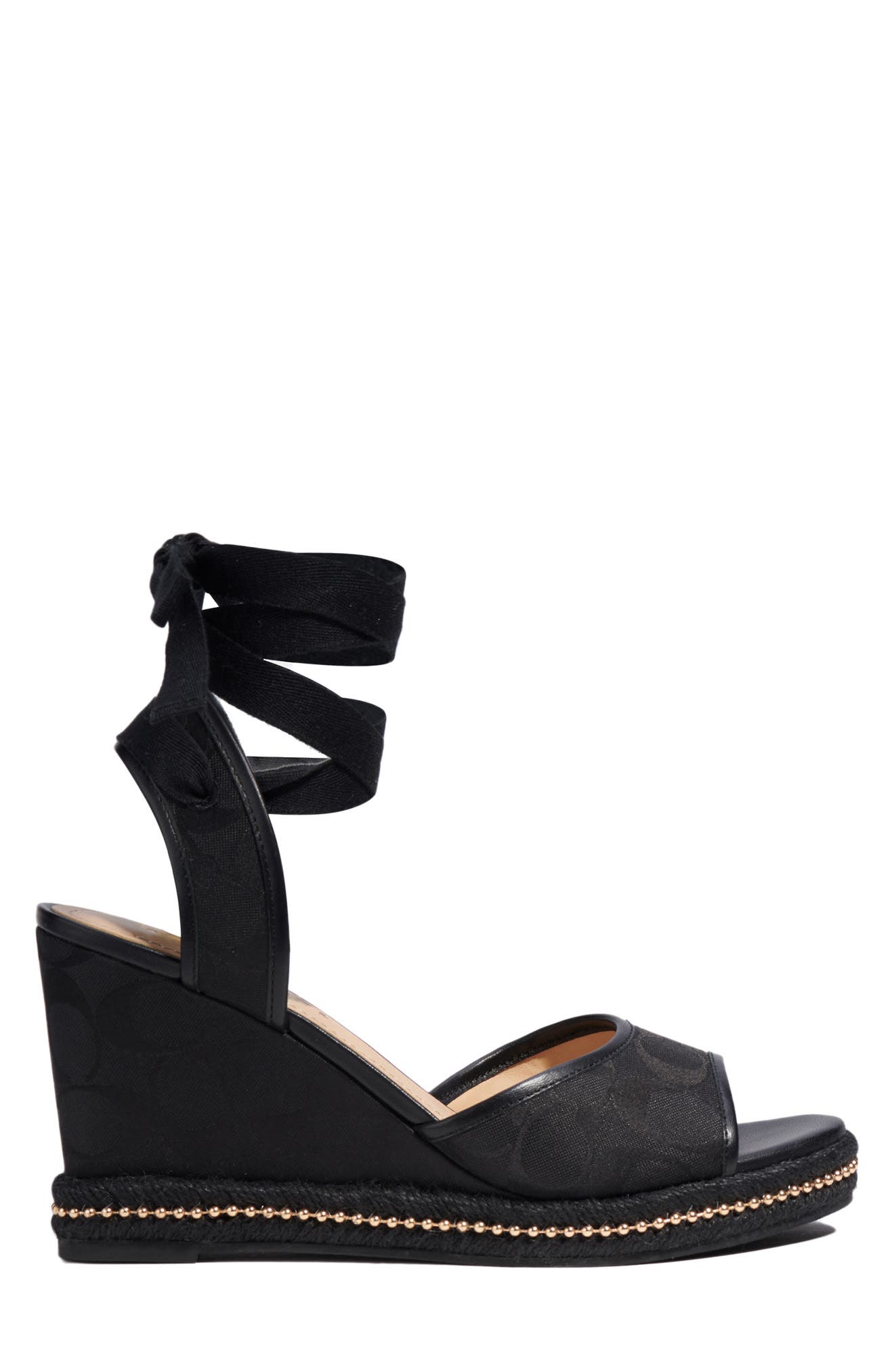 COACH Page Wedge Sandal, Alternate, color, 