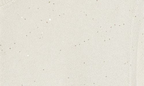 Eleventy Sequin Silk & Cotton Cardigan In White