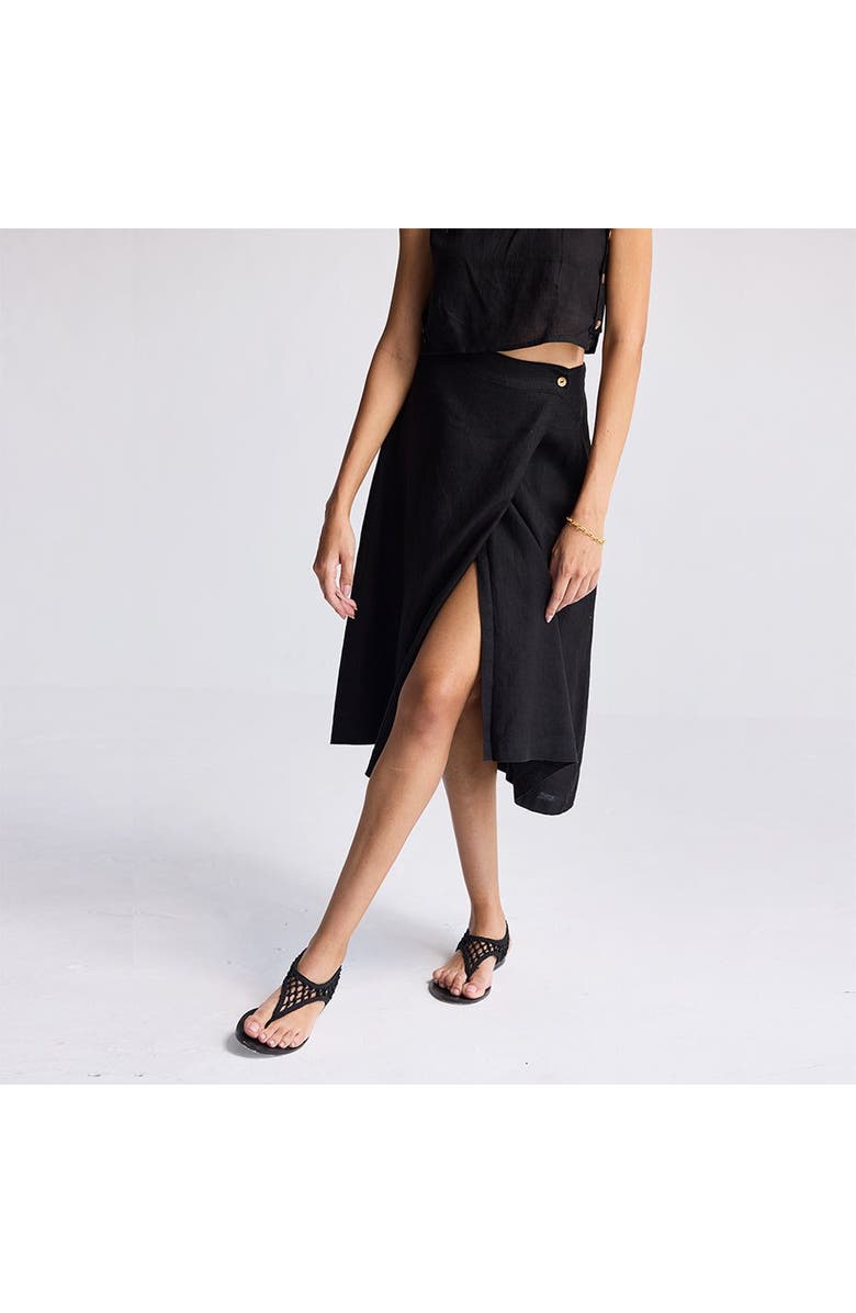 Reistor Overlap Midi Skirt, Alternate, color, Solid